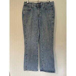 Wrangler Premium Blue Patch Denim Jeans Womens 11/12 x 32‎ Bootcut 11MWZCH